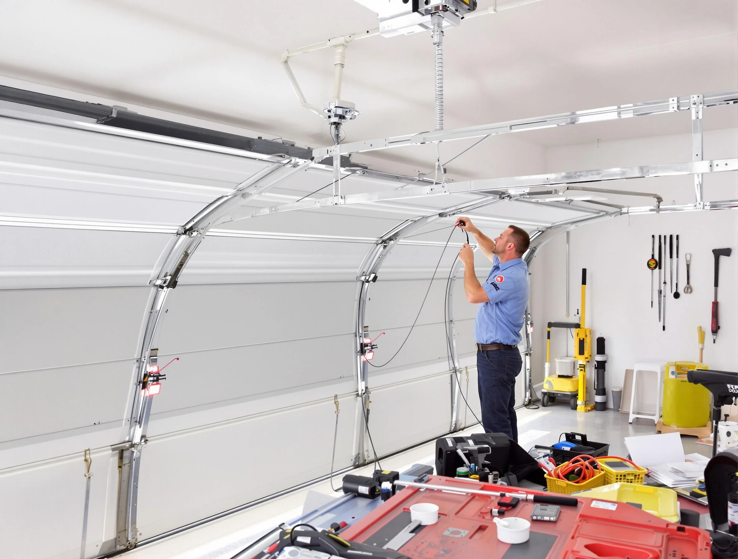 Garage door cable repair service by Summit Garage Door Repair in Summit