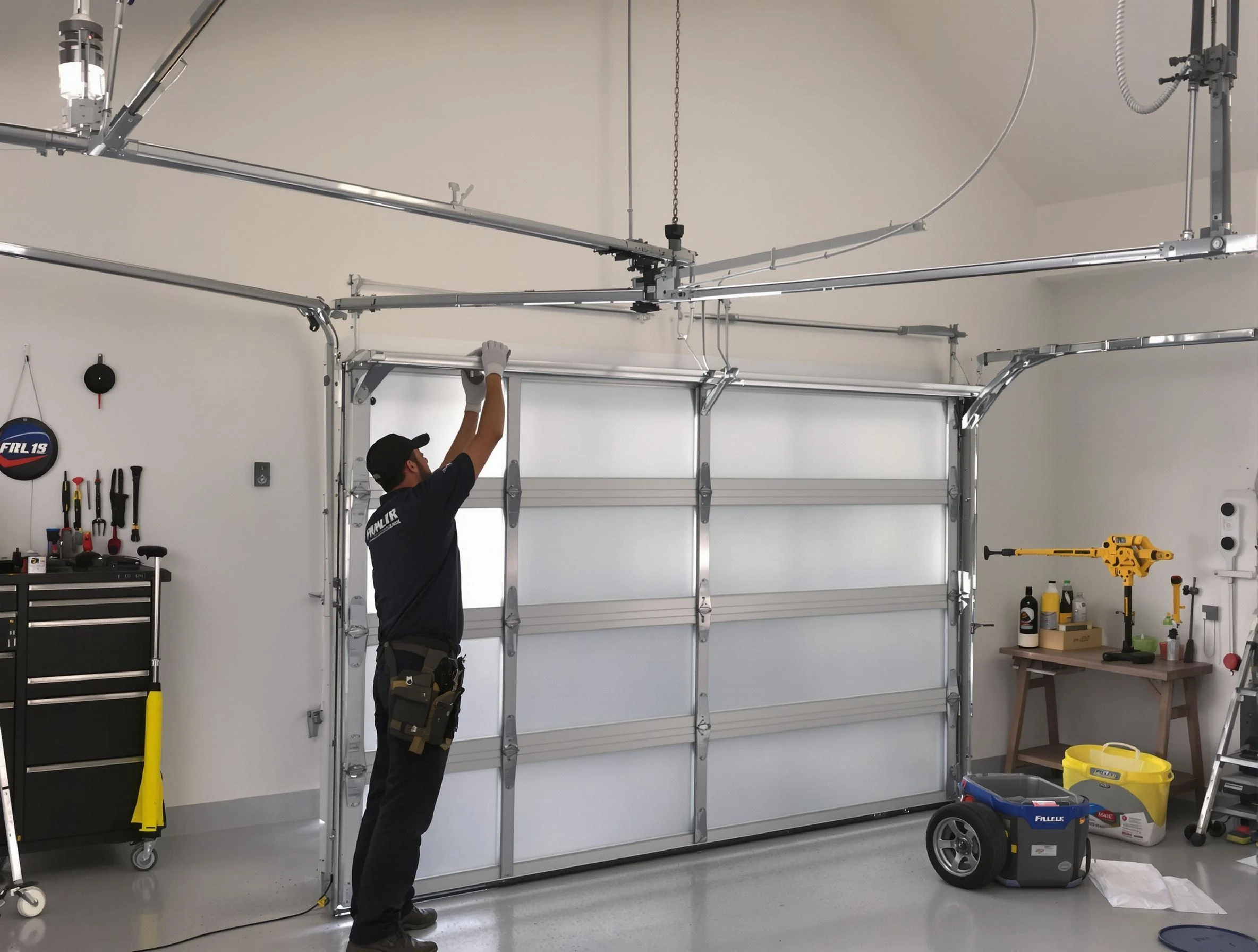 Summit Garage Door Repair certified team performing precision garage door installation in Summit