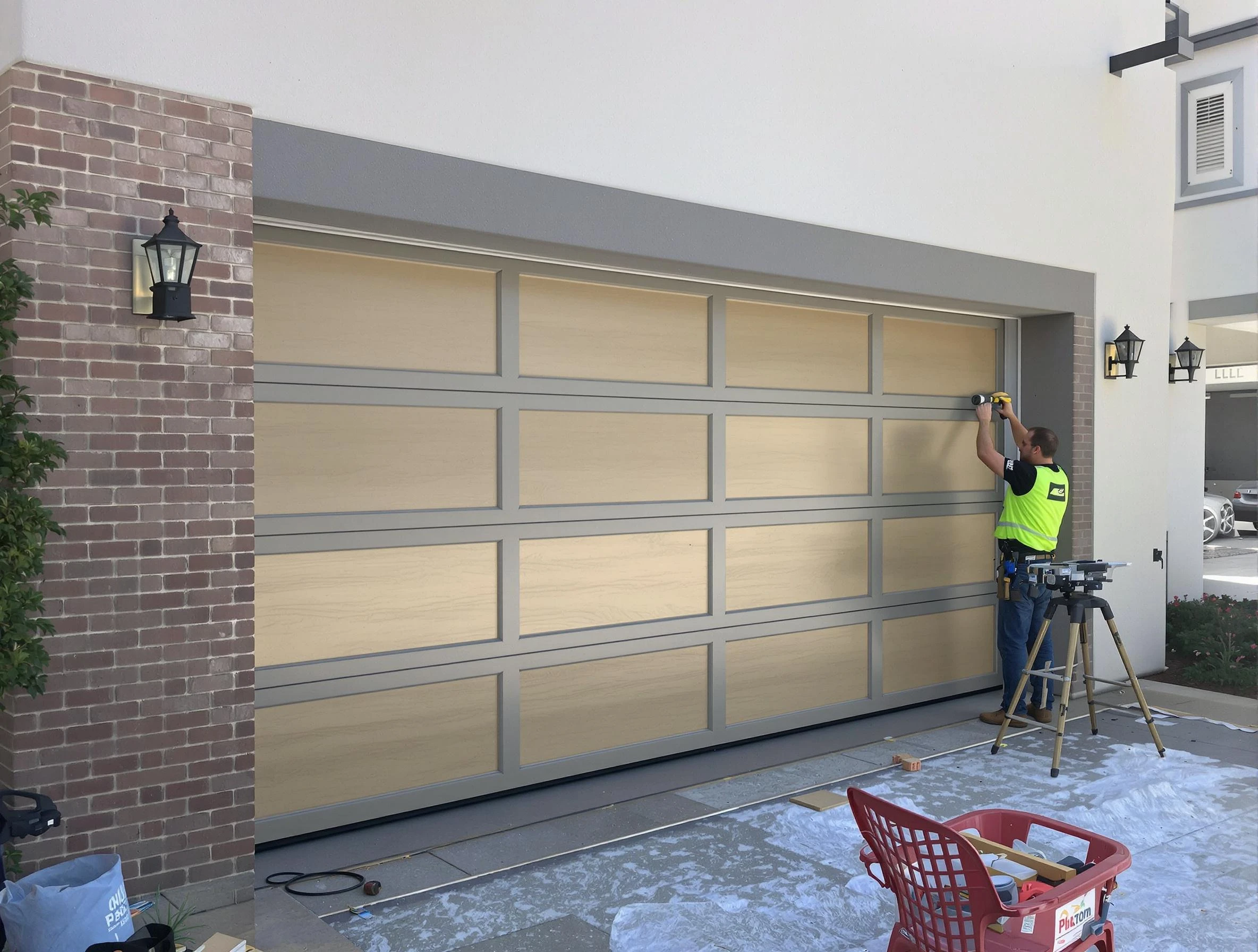 Garage door replacement service by Summit Garage Door Repair in Summit