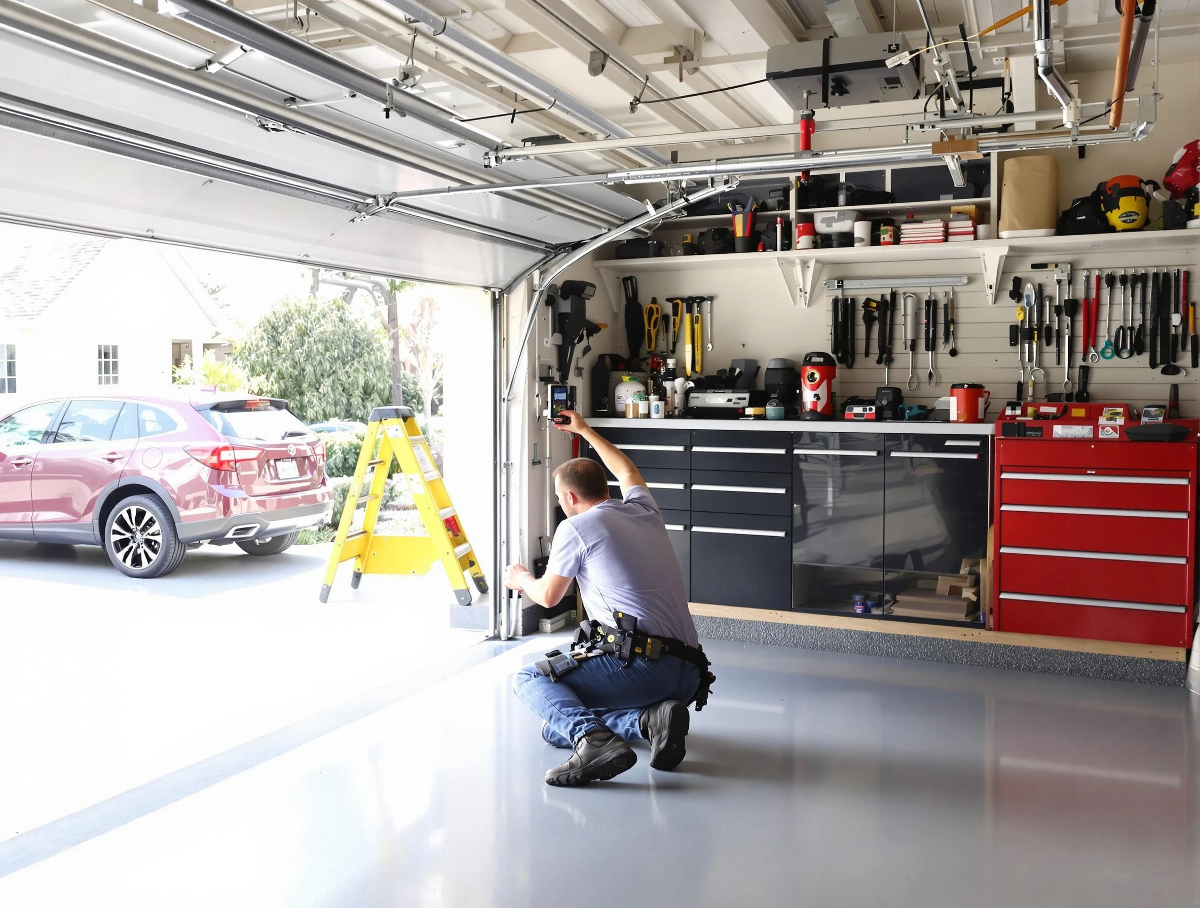Local garage door repair service by Summit Garage Door Repair in Summit